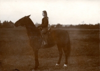 Horse riding, Kladno-Sítná, 1955