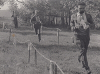 Vladimír Mikan 1972, run-up of the orienteering run Prague-Nový Jáchymov