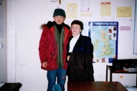 Zora Zemene on an English course in Great Britain, 1993