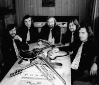 With the band Ozvěny (Echoes), Norway, 1972