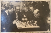 Chess tournament in Košice, father on the right, 1938