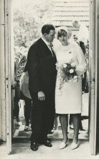  Josef Vopařil's wedding in 1968
