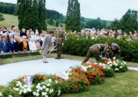 Remembrance ceremony Lidice, June 10, 1991