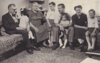 The Wiesner family visiting Vladimír’s parents