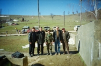 Ivo Šanc, second left, during a mission in Kosovo