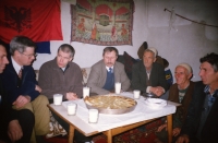 Ivo Šanc, the second on left, in Kosovo in 2000