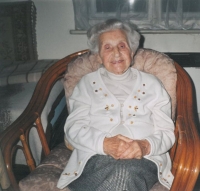 Mother Emílie Veverková (97 years old),  Liberec 2009