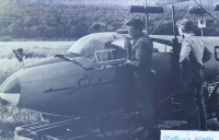 The plane Marie Pešková used to fly in Kladno aeroclub