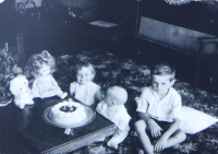 Son Petr's first birthday celebrated in Johannesburg, 1969