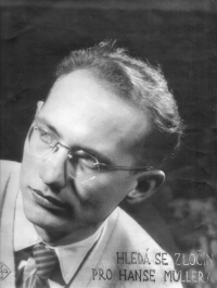 A portrait pf Miroslav Hegenbart in 1955