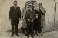 Margita Duchová (second from left) with her family
