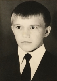 Michal Kaňa as a young boy