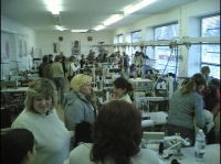 a workshop for the production of underwear in Sebechleby