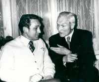 Husband Jan Dvořák with Hana Dvořáková´s uncle Ladislav Filip

