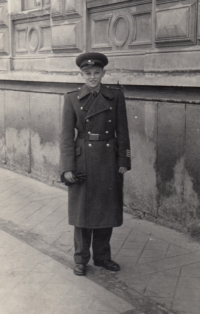Bohumír Procházka at the Jan Žižka Military School in 1956 
