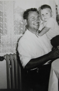 With father Bohumil (1964)