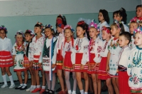 Boratín, Ukrainian children's choir, 2007, welcoming Boratín Czechs