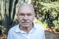 Pavel Peška in the garden of his house in Germiston, April 2021 