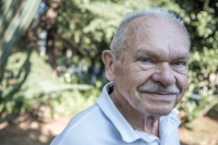 Pavel Peška in the garden of his house in Germiston in April 2021 