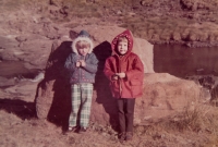 Milena Pechouš's son and daughter, 1970s