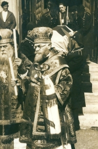 Biskup Gorazd, který byl popraven v Kobylisích v souvislosti s atentátem na Heydricha