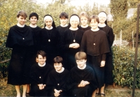 Ivana Angelika Pintířová (first from the right), the community of Sisters of Mercy of St. Borromeo after the Velvet revolution, 1990