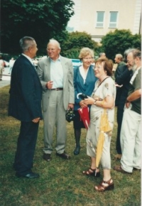 Consecration of the bells with Mr. Fink and his wife, Margit with her husband on the right, Vrchlabí 2004
