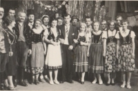 Margit fourth from the left, theater association of German theater artists, 1956

