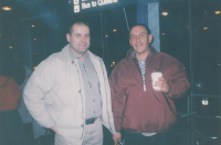 Pavel Hlava and his brother-in-law, December 30, 1999