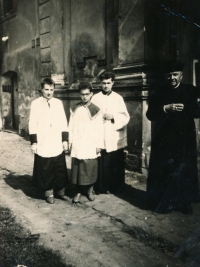 Brother Mário Matouš as an altar boy