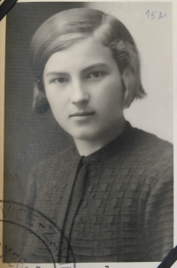 Jiřina Vašíčková fifteen years old