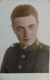 Manžel Josef Vašíček jako voják