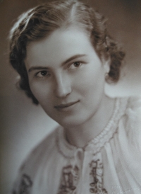 Jiřina Vašíčková, née Náměstková, 1938