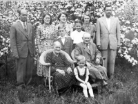 With his family, Holýšov, 1953