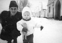 With his daughter, Holýšov, 1969