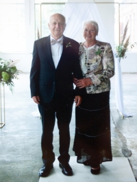 With his wife, Holýšov, 2020