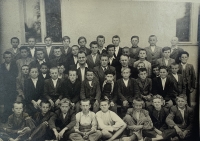 Children from the school in Slatina, where Anton Kašička also went