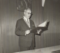 Her father Václav Koláček in 1969