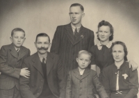 Langer family, from the left: Josef, father, Miloslav, Vincenc, Marie, mother, 1940