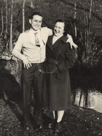 Siblings Vincenc Langer and Marie Hrdinová, 1960s