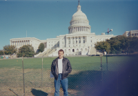 Pavel Hlava in front of the Capitol in Washington DC