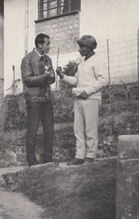 With Tenzing Norgay, Darjeeling, 1965