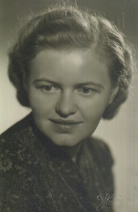 Her mother Jiřina Koláčková, 1942
