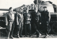 Polish tank crew in Czechoslovakia in 1968.