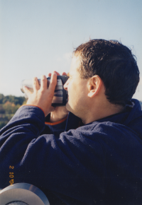 Pavel Hlava with his camera