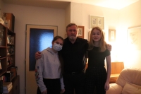 Students of the Stories of Our Neighbours project with Václav Kulhánek