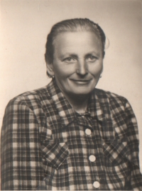 His mother Anna Jelínková, 1940s