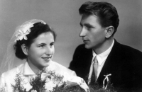 A wedding photo in 1953