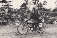 The first cross-country race in Stříbro, 1949.