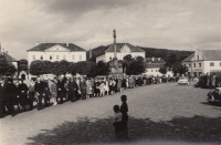 Pohřeb Antonína Součka ve Stříbře, 1959